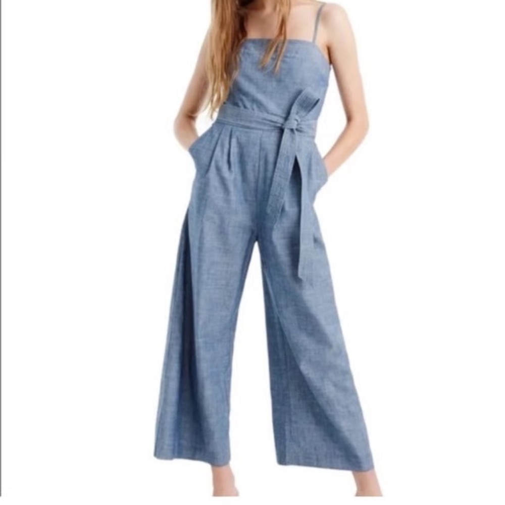 J. Crew Denim Jumpsuit Size 12P NWT!